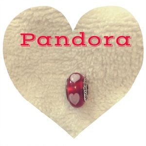 Authentic Pandora heart murano