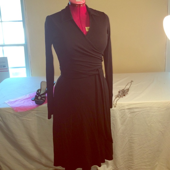 Talbots Dresses & Skirts - Talbots NWOT Black Wrap Style Dress