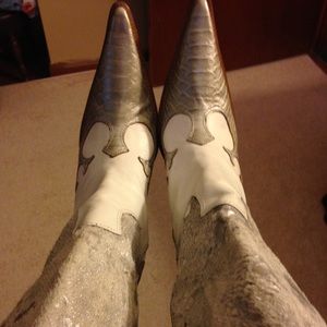 Cowboy boots leather