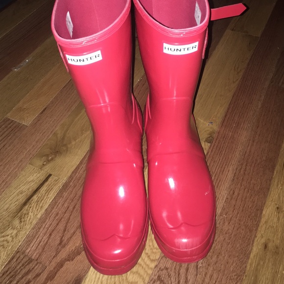 Red Short Hunter Boots