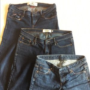 Dark blue jeans a/x hollister Abercrombie