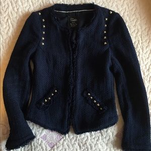 Zara jacket navy blue