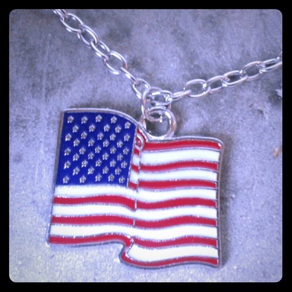 Jewelry - U.S.A. Old Glory flag charm with chain
