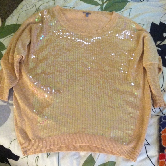Charlotte Russe Sequin, Quarter-sleeve top - Picture 1 of 2