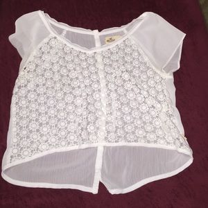 Hollister lace shirt