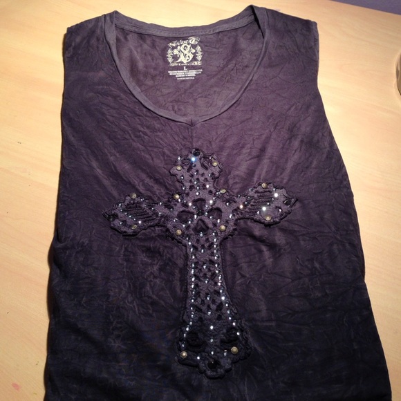 Cotton dress tee - bluish gray Beloved Stone