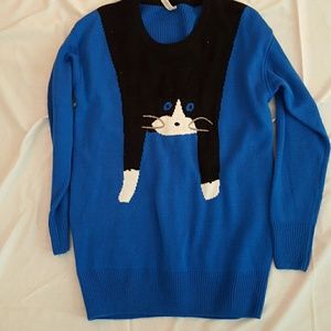 Cat sweater dress