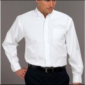 LIKE NEW Men's all white button up shirt