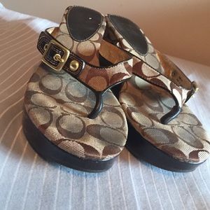 Coach sandals size 9