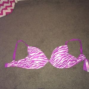 zebra print bra