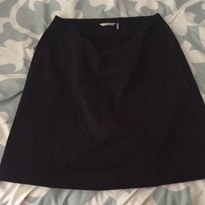 Stretchy black pencil skirt