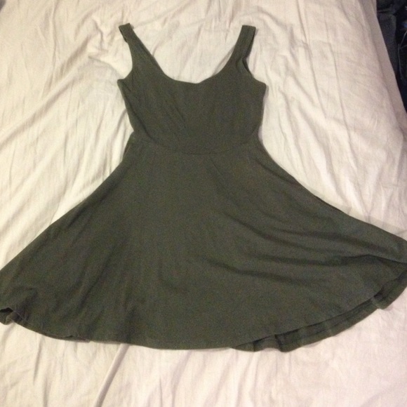 Sparkle and Fade olive green dress