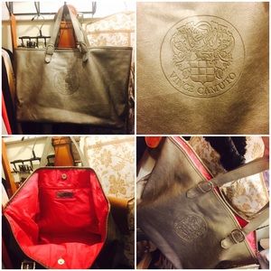 Vince Camuto Silver Tote Travel Bag
