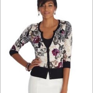 NWT Patterned button up sweater cardigan