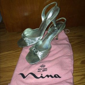 Nina Formal Silver Heels