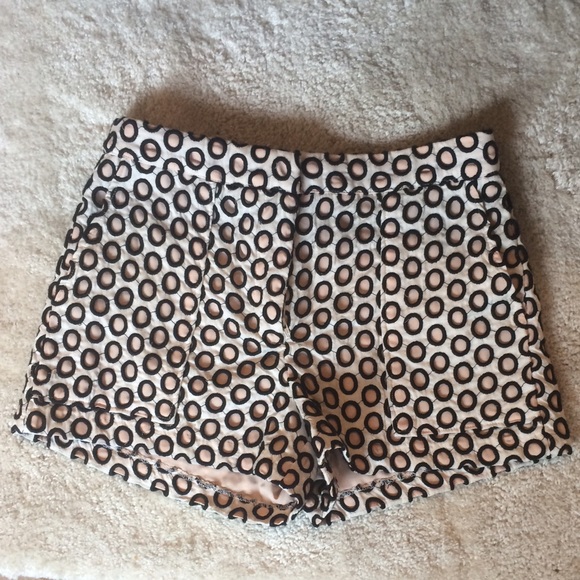 J Crew 3" Punched-Out Eyelet Shorts Classic ivory