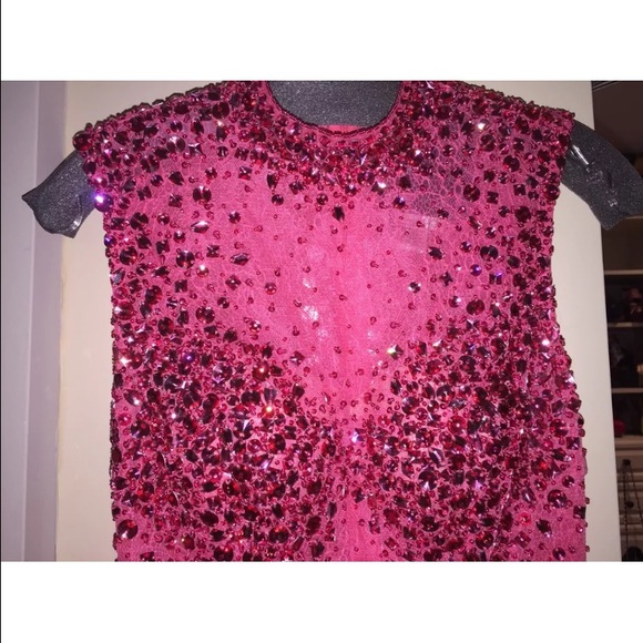 MacDuggal Pink Cocktail with Custom Earrings - Picture 3 of 4