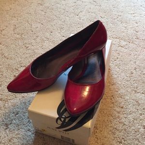 Nine West Dark Red flats
