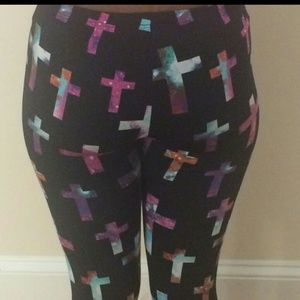 Galaxy cross leggings