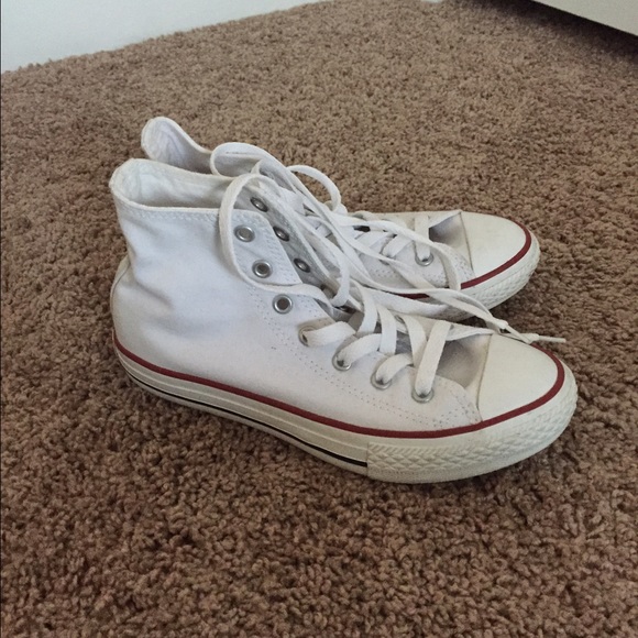 White Hightop Converse