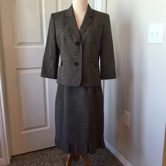 EUC Evan-Picone Suit Sz 10P~Hunter Green~Dress - Picture 2 of 4