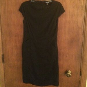 Soft comfy black dress with front pockets