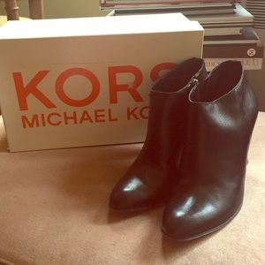 Michael Kors Black Ankle High Heel Boots