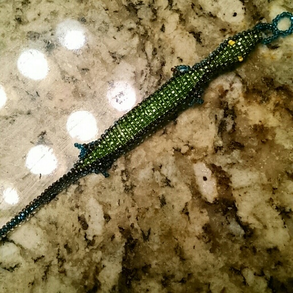 Beaded lizard bracelet from mexico