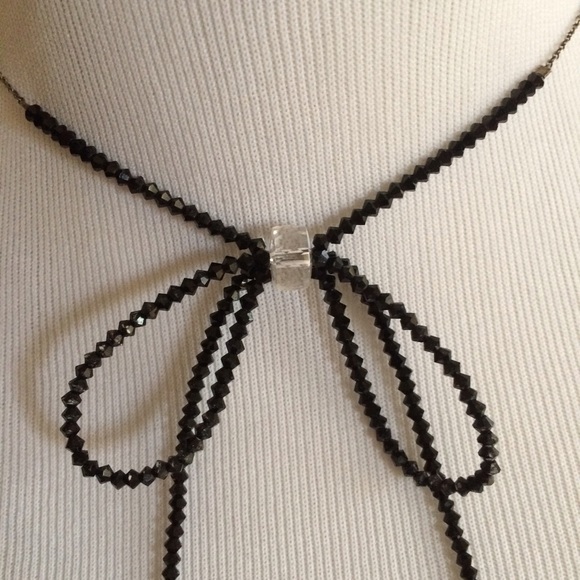Amy Leiner Jewelry - Swarovski crystal bow tie necklace