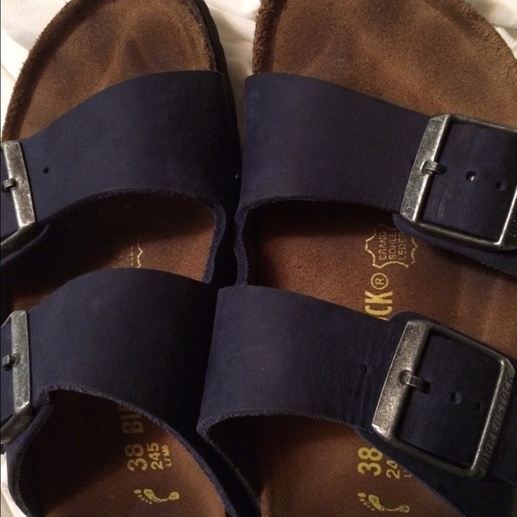 SOLD! Dark blue sz 38 Birkenstocks - Picture 2 of 3