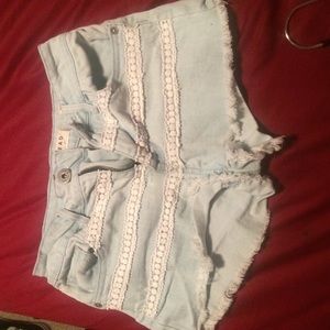 Denim shorts