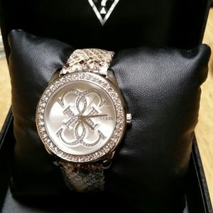 Guess snakeskin watch