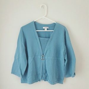 Blue professional sweater