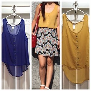 Sheer sleeveless tops