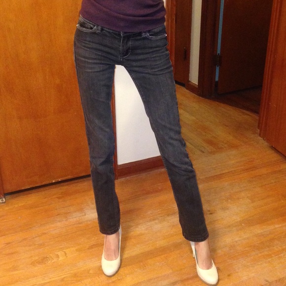 WHBM Straight Leg Black Jeans Size 00R - Picture 4 of 4