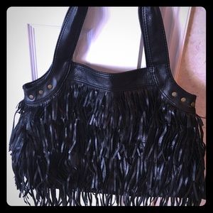 Leather Fringe Bag