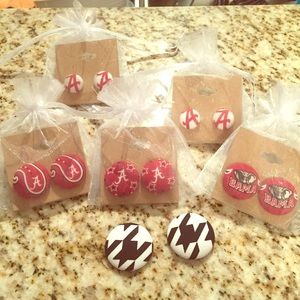 Button Earrings