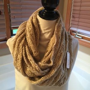Light brown infinity scarf