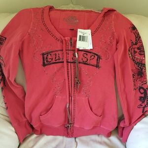 Guess Zip Up Sweater