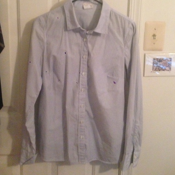 Striped Button down j crew shirt