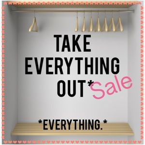 SALE! . Shop and save. THANK YOU