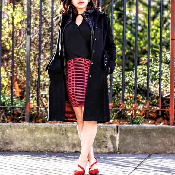 NWT Reversible Merino Cotton Emily Keller Skirt