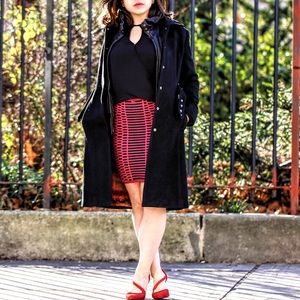 NWT Reversible Merino Cotton Emily Keller Skirt