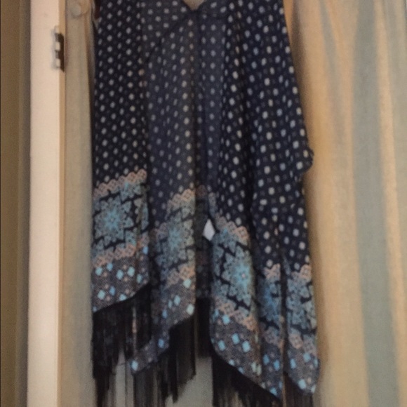 Blue cardigan