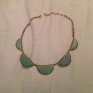 Sea Foam Green Gem Necklace