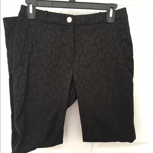 H&M black leopard/cheetah pants