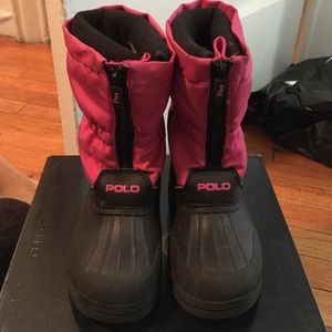 Girls polo snow boots
