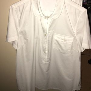 Jcrew pop over in white