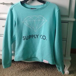 Baby blue diamond supply company sweatshirt 👽