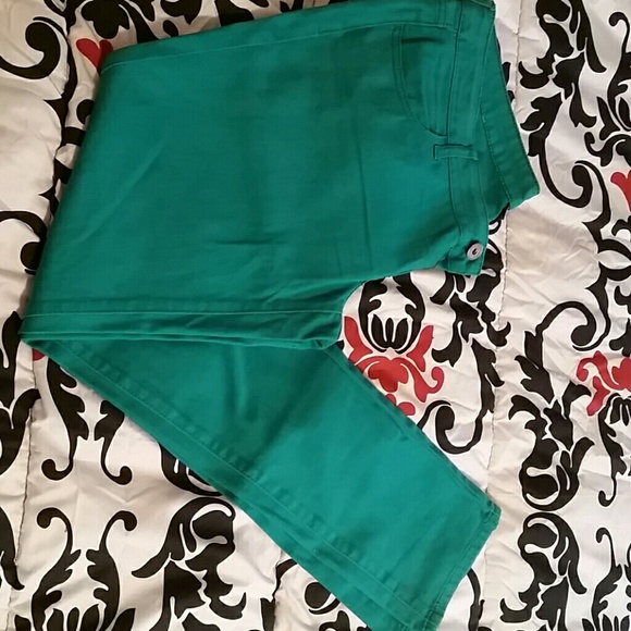 Green Skinny Jeans